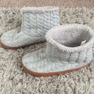 Grey Slipper Boots